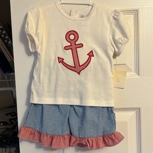 Red white and blue! girls 4th of July outfit